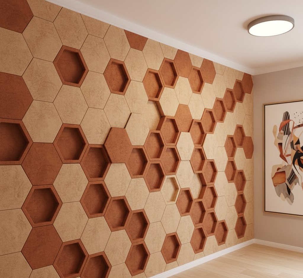 Hexagon patroon panelen